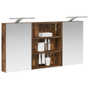 vidaXL Fürdőszobai Szekrény Szett 3 pcs 100 x 10,5 x 50 cm Faanyag