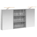 vidaXL Fürdőszobai Szekrény Szett 3 pcs 100 x 10,5 x 50 cm Faanyag