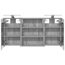 vidaXL Fürdőszobai Szekrény Szett 3 pcs 100 x 10,5 x 50 cm Faanyag