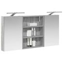 vidaXL Fürdőszobai Szekrény Szett 3 pcs 100 x 10,5 x 50 cm Faanyag