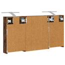 vidaXL Fürdőszobai Szekrény Szett 3 pcs 100 x 10,5 x 50 cm Faanyag