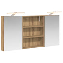 vidaXL Fürdőszobai Szekrény Szett 3 pcs 100 x 10,5 x 50 cm Faanyag