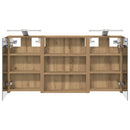 vidaXL Fürdőszobai Szekrény Szett 3 pcs 100 x 10,5 x 50 cm Faanyag