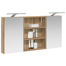 vidaXL Fürdőszobai Szekrény Szett 3 pcs 100 x 10,5 x 50 cm Faanyag