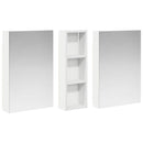 vidaXL Fürdőszobai Szekrény Szett 3 pcs 100 x 10,5 x 60,5 cm Faanyag