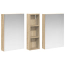 vidaXL Fürdőszobai Szekrény Szett 3 pcs 100 x 10,5 x 60,5 cm Faanyag