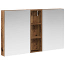 vidaXL Fürdőszobai Szekrény Szett 3 pcs 100 x 10,5 x 60,5 cm Faanyag