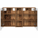 vidaXL Fürdőszobai Szekrény Szett 3 pcs 100 x 10,5 x 60,5 cm Faanyag