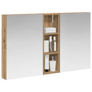 vidaXL Fürdőszobai Szekrény Szett 3 pcs 100 x 10,5 x 60,5 cm Faanyag