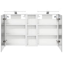 vidaXL Fürdőszobai Szekrény Szett 3 pcs 100 x 10,5 x 60,5 cm Faanyag
