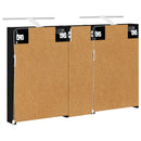 vidaXL Fürdőszobai Szekrény Szett 3 pcs 100 x 10,5 x 60,5 cm Faanyag