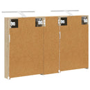 vidaXL Fürdőszobai Szekrény Szett 3 pcs 100 x 10,5 x 60,5 cm Faanyag