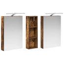 vidaXL Fürdőszobai Szekrény Szett 3 pcs 100 x 10,5 x 60,5 cm Faanyag