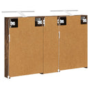 vidaXL Fürdőszobai Szekrény Szett 3 pcs 100 x 10,5 x 60,5 cm Faanyag