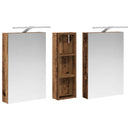 vidaXL Fürdőszobai Szekrény Szett 3 pcs 100 x 10,5 x 60,5 cm Faanyag