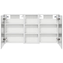 vidaXL Fürdőszobai Szekrény Szett 3 pcs 110 x 10,5 x 60,5 cm Faanyag