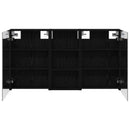 vidaXL Fürdőszobai Szekrény Szett 3 pcs 110 x 10,5 x 60,5 cm Faanyag