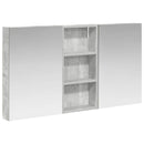 vidaXL Fürdőszobai Szekrény Szett 3 pcs 110 x 10,5 x 60,5 cm Faanyag