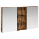 vidaXL Fürdőszobai Szekrény Szett 3 pcs 110 x 10,5 x 60,5 cm Faanyag