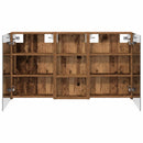 vidaXL Fürdőszobai Szekrény Szett 3 pcs 110 x 10,5 x 60,5 cm Faanyag