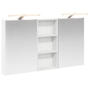 vidaXL Fürdőszobai Szekrény Szett 3 pcs 110 x 10,5 x 60,5 cm Faanyag