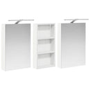 vidaXL Fürdőszobai Szekrény Szett 3 pcs 110 x 10,5 x 60,5 cm Faanyag
