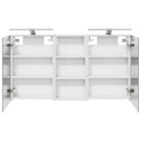 vidaXL Fürdőszobai Szekrény Szett 3 pcs 110 x 10,5 x 60,5 cm Faanyag
