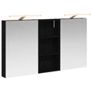 vidaXL Fürdőszobai Szekrény Szett 3 pcs 110 x 10,5 x 60,5 cm Faanyag