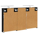vidaXL Fürdőszobai Szekrény Szett 3 pcs 110 x 10,5 x 60,5 cm Faanyag