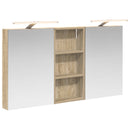 vidaXL Fürdőszobai Szekrény Szett 3 pcs 110 x 10,5 x 60,5 cm Faanyag