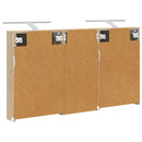 vidaXL Fürdőszobai Szekrény Szett 3 pcs 110 x 10,5 x 60,5 cm Faanyag
