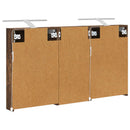 vidaXL Fürdőszobai Szekrény Szett 3 pcs 110 x 10,5 x 60,5 cm Faanyag