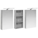 vidaXL Fürdőszobai Szekrény Szett 3 pcs 110 x 10,5 x 60,5 cm Faanyag