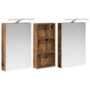vidaXL Fürdőszobai Szekrény Szett 3 pcs 110 x 10,5 x 60,5 cm Faanyag