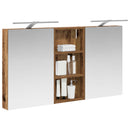 vidaXL Fürdőszobai Szekrény Szett 3 pcs 110 x 10,5 x 60,5 cm Faanyag