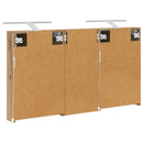 vidaXL Fürdőszobai Szekrény Szett 3 pcs 110 x 10,5 x 60,5 cm Faanyag
