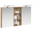 vidaXL Fürdőszobai Szekrény Szett 3 pcs 110 x 10,5 x 60,5 cm Faanyag