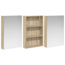 vidaXL Fürdőszobai Szekrény Szett 3 pcs 120 x 10,5 x 60,5 cm Faanyag