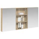 vidaXL Fürdőszobai Szekrény Szett 3 pcs 120 x 10,5 x 60,5 cm Faanyag
