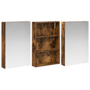 vidaXL Fürdőszobai Szekrény Szett 3 pcs 120 x 10,5 x 60,5 cm Faanyag