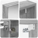 vidaXL Fürdőszobai Szekrény Szett 3 pcs 120 x 10,5 x 60,5 cm Faanyag