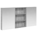 vidaXL Fürdőszobai Szekrény Szett 3 pcs 120 x 10,5 x 60,5 cm Faanyag