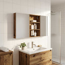 vidaXL Fürdőszobai Szekrény Szett 3 pcs 120 x 10,5 x 60,5 cm Faanyag