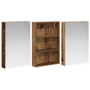 vidaXL Fürdőszobai Szekrény Szett 3 pcs 120 x 10,5 x 60,5 cm Faanyag