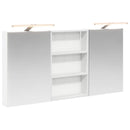 vidaXL Fürdőszobai Szekrény Szett 3 pcs 120 x 10,5 x 60,5 cm Faanyag