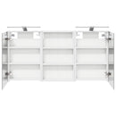 vidaXL Fürdőszobai Szekrény Szett 3 pcs 120 x 10,5 x 60,5 cm Faanyag