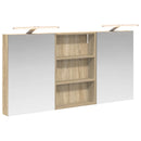 vidaXL Fürdőszobai Szekrény Szett 3 db 120 x 10,5 x 60,5 cm Szerelt fa