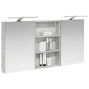 vidaXL Fürdőszobai Szekrény Szett 3 db 120 x 10,5 x 60,5 cm Szerelt fa