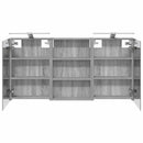 vidaXL Fürdőszobai Szekrény Szett 3 db 120 x 10,5 x 60,5 cm Szerelt fa