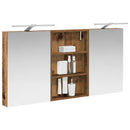 vidaXL Fürdőszobai Szekrény Szett 3 db 120 x 10,5 x 60,5 cm Szerelt fa